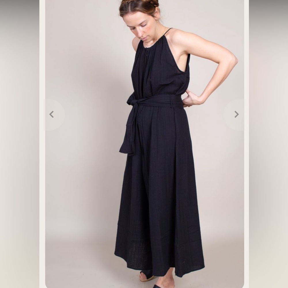 Apiece Apart black Isla Sleeveless Jumpsuit